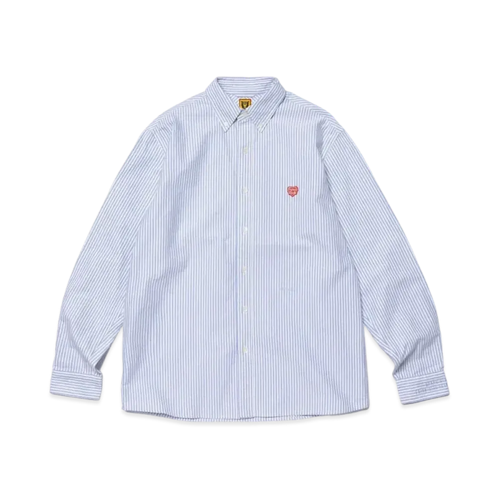 HUMAN MADE Stripe B.D L/S Shirt "Blue"