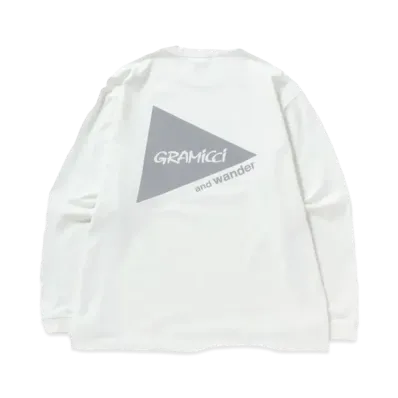 GRAMICCI x and wander Backprint L/S Tee "White"