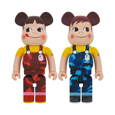 Bearbrick BAPE × Peko-chan & Poko-chan 1000% Set of 2