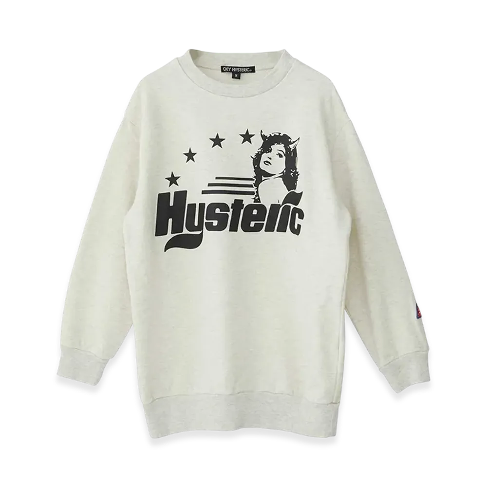 HYSTERIC GLAMOUR Evil's Daydream Sweatshirt "Beige"