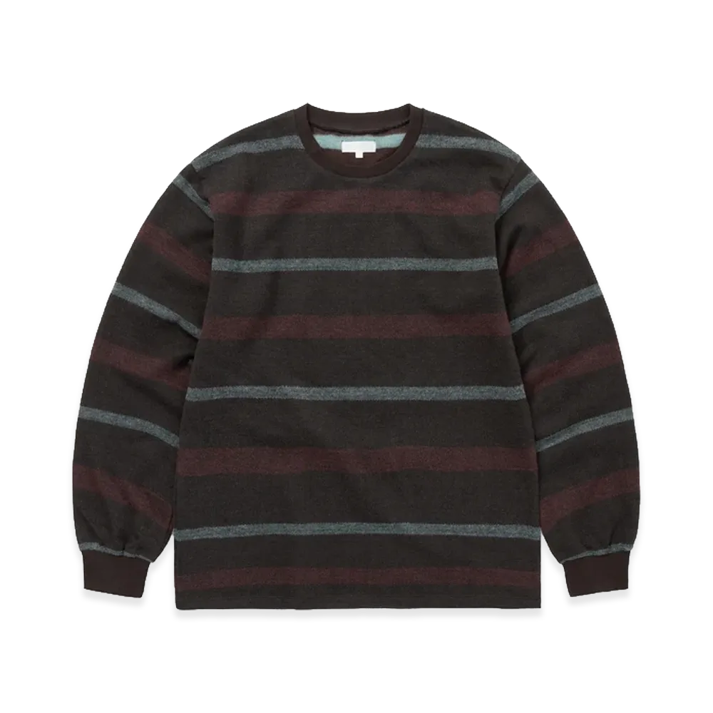 thisisneverthat Brushed Striped L/S Tee "Brown"