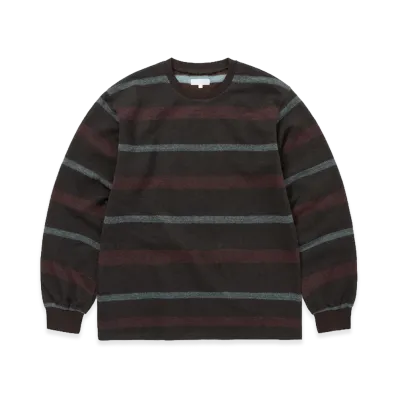 thisisneverthat Brushed Striped L/S Tee "Brown"
