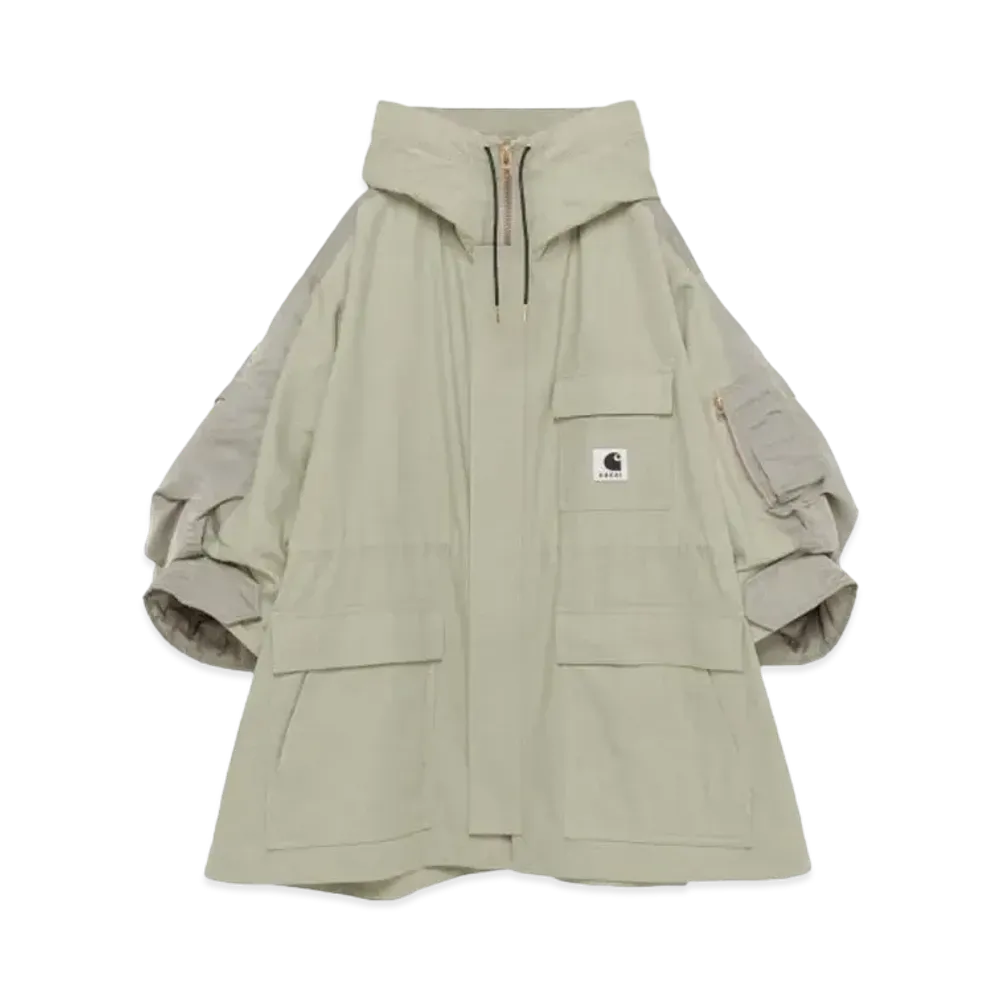 Carhartt WIP × sacai Duck x Nylon Twill Coat "L/GreenxL/Khaki"