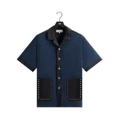 Kith &Kin Sawyer Short Sleeve Camp Collar Shirt "Nocturnal"