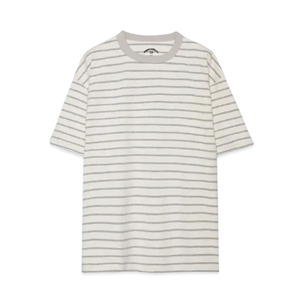 ANDFAMILYS BIG CHUG BORDER TEE "WHITE"