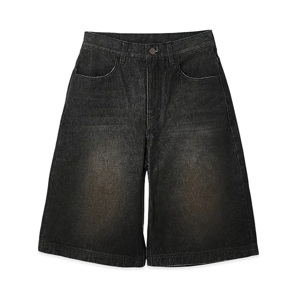 X-Girl Women's Waxed Denim Shorts "Black"
