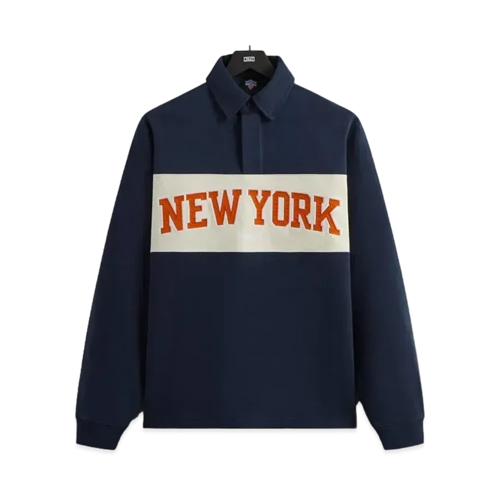 Kith x the New York Knicks Long Sleeve Rugby Shirt "Nocturnal"