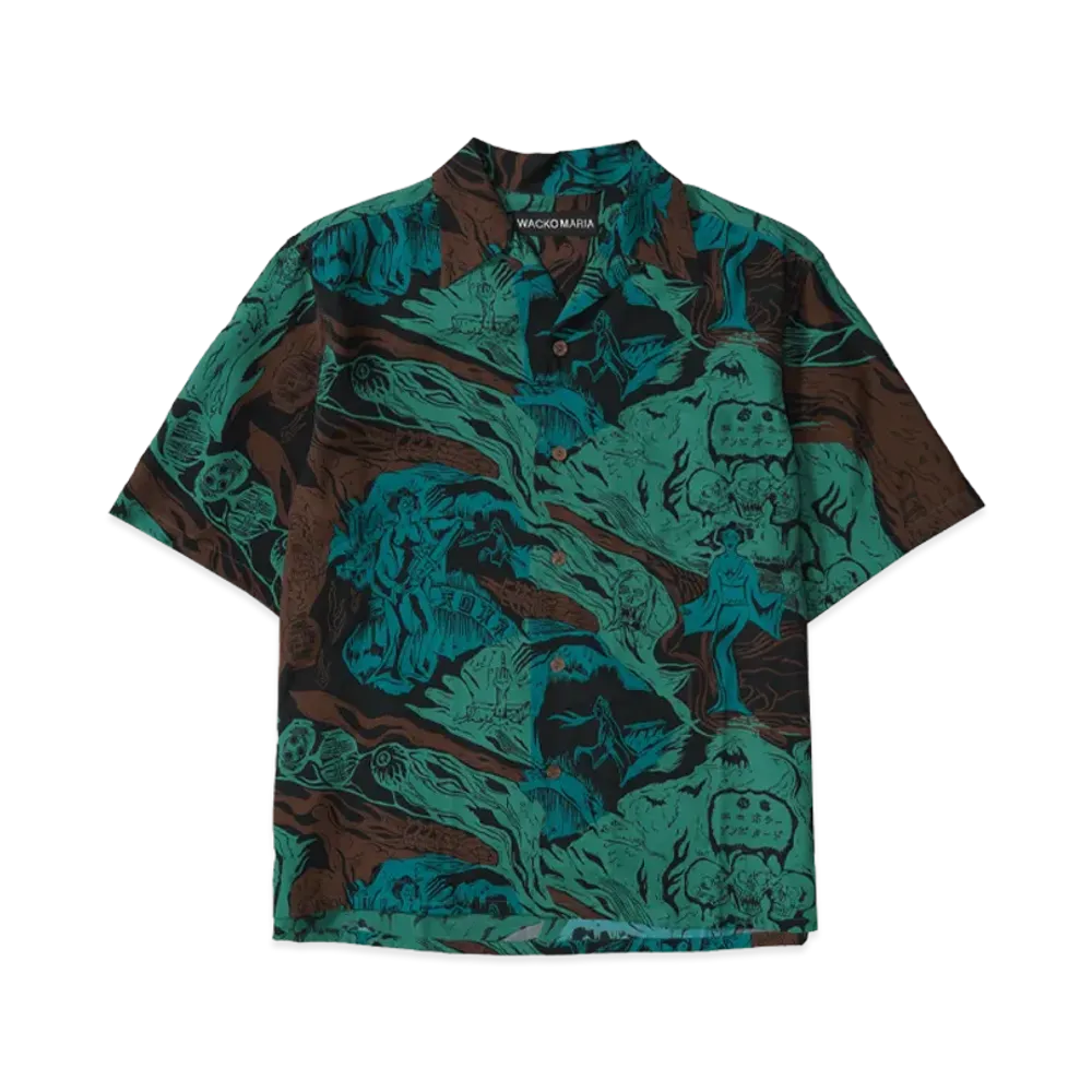 WACKO MARIA Hawaiian Shirt "Green"
