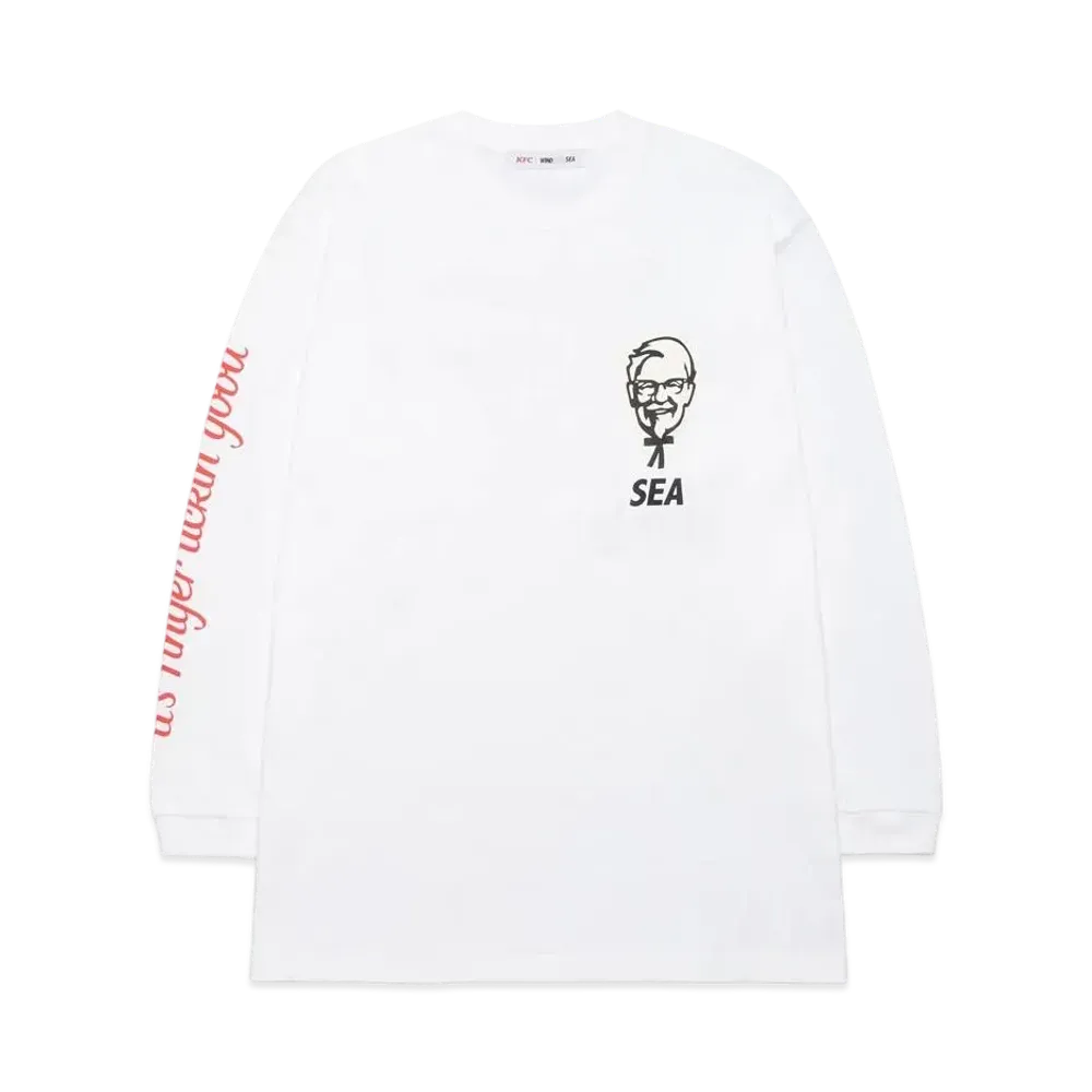 WIND AND SEA x KFC L/S TEE "White"
