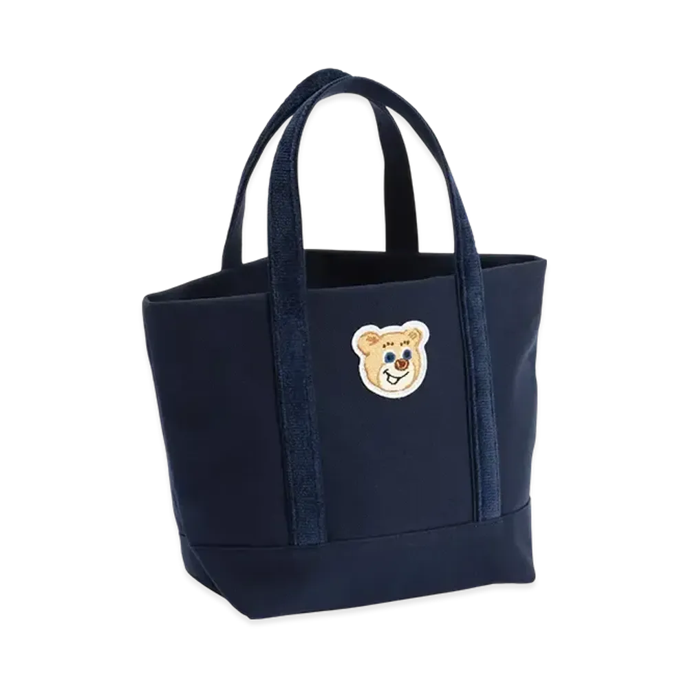 FEILER Old Teddy Patch Tote Bag "Navy"