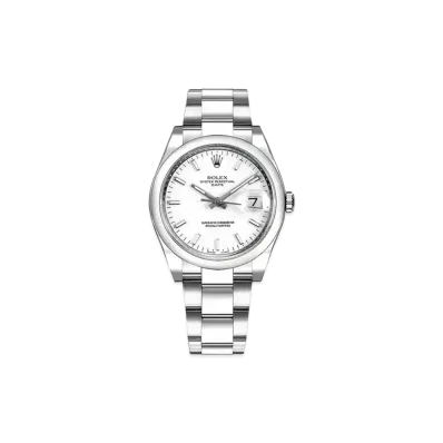 ROLEX Oyster Perpetual Date "White/Stainless Steel"