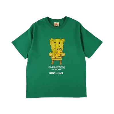 WIND AND SEA x GARFIELD S/S Tee (Chair) "Green"