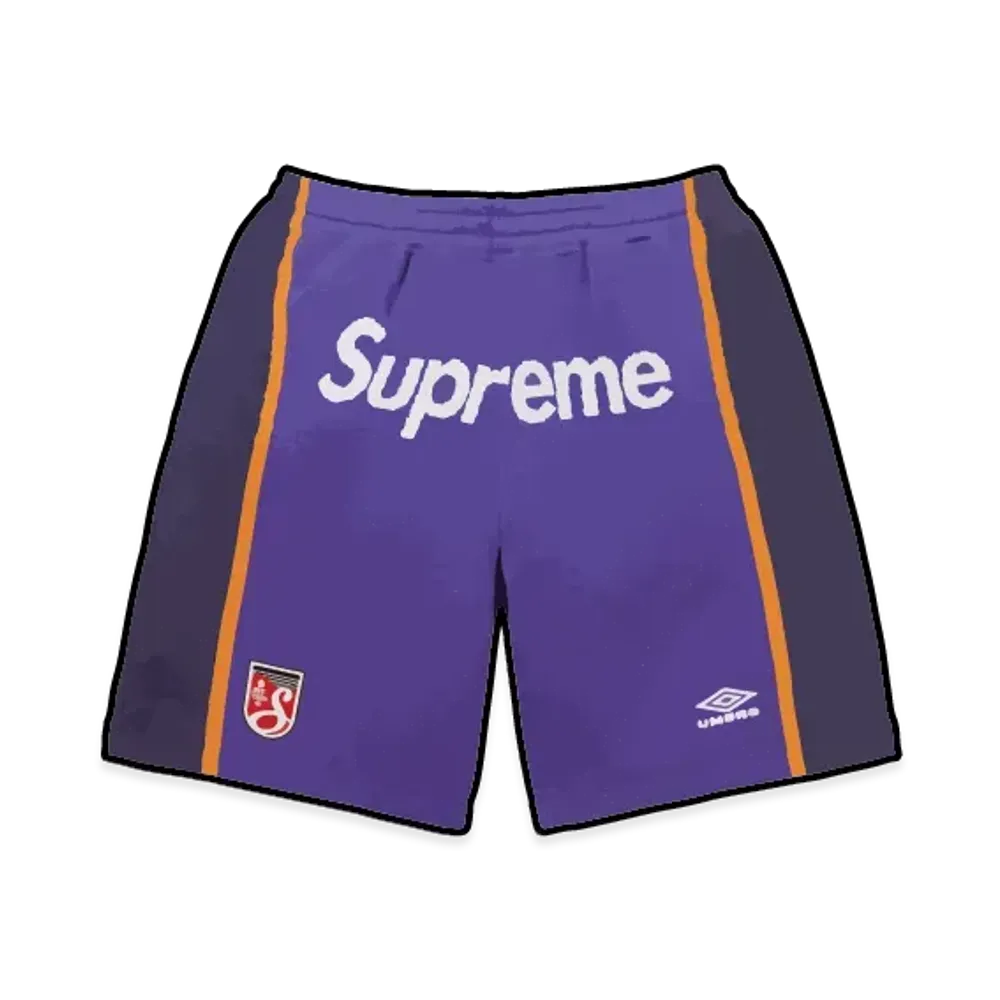 Supreme x Umbro Knit Soccer Short "Purple"