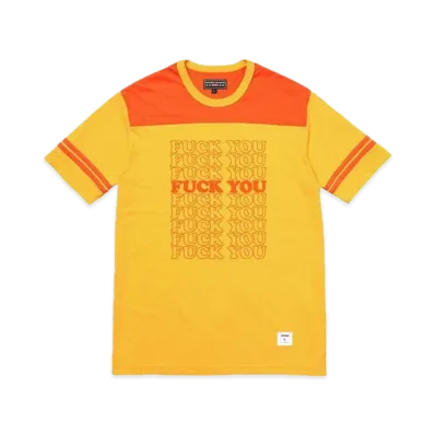 Supreme x HYSTERIC GLAMOUR Fuck You Football Tee "Yellow"