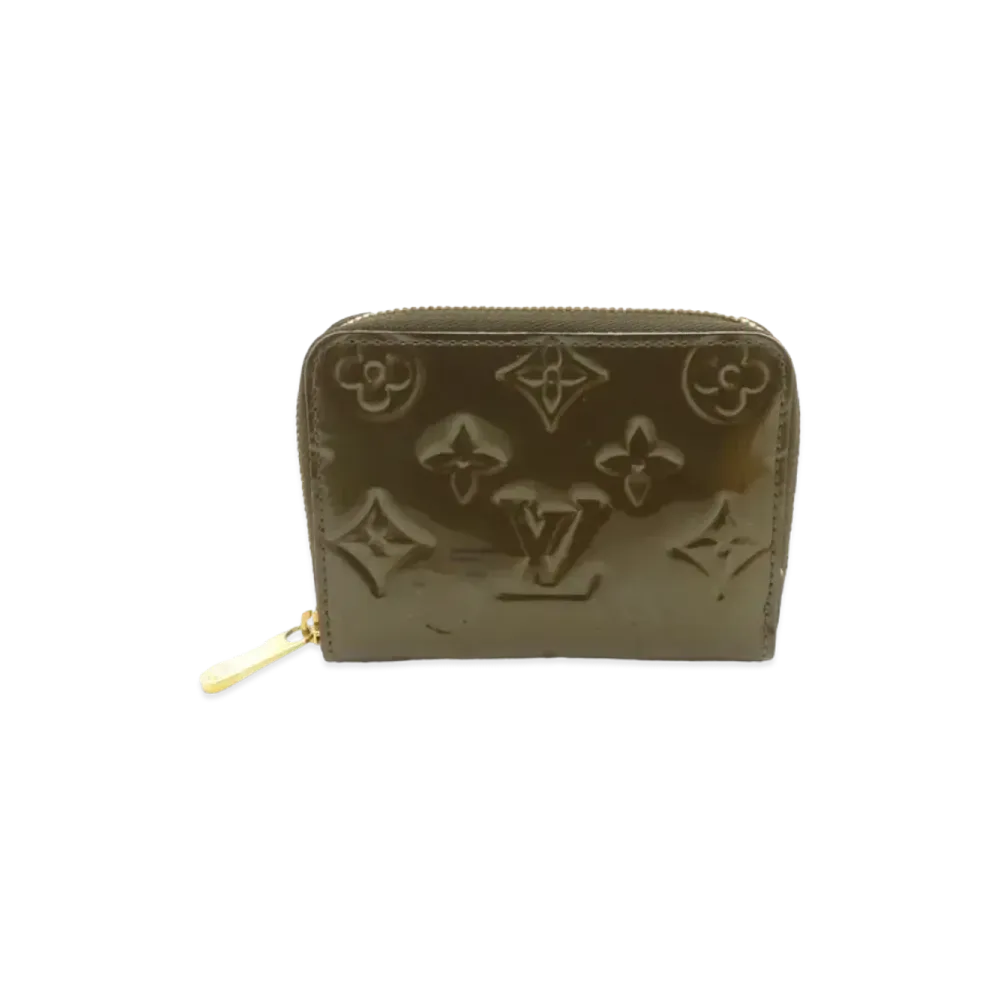 Louis Vuitton Zippy Coin Purse Vernis "Vert Bronze"