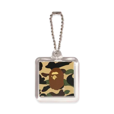 A BATHING APE 1St Camo Keychain "Yellow"