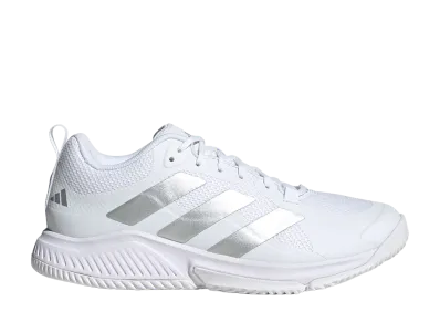 adidas Women's Court Team Bounce 2.0 "Cloud White/Silver Metallic"