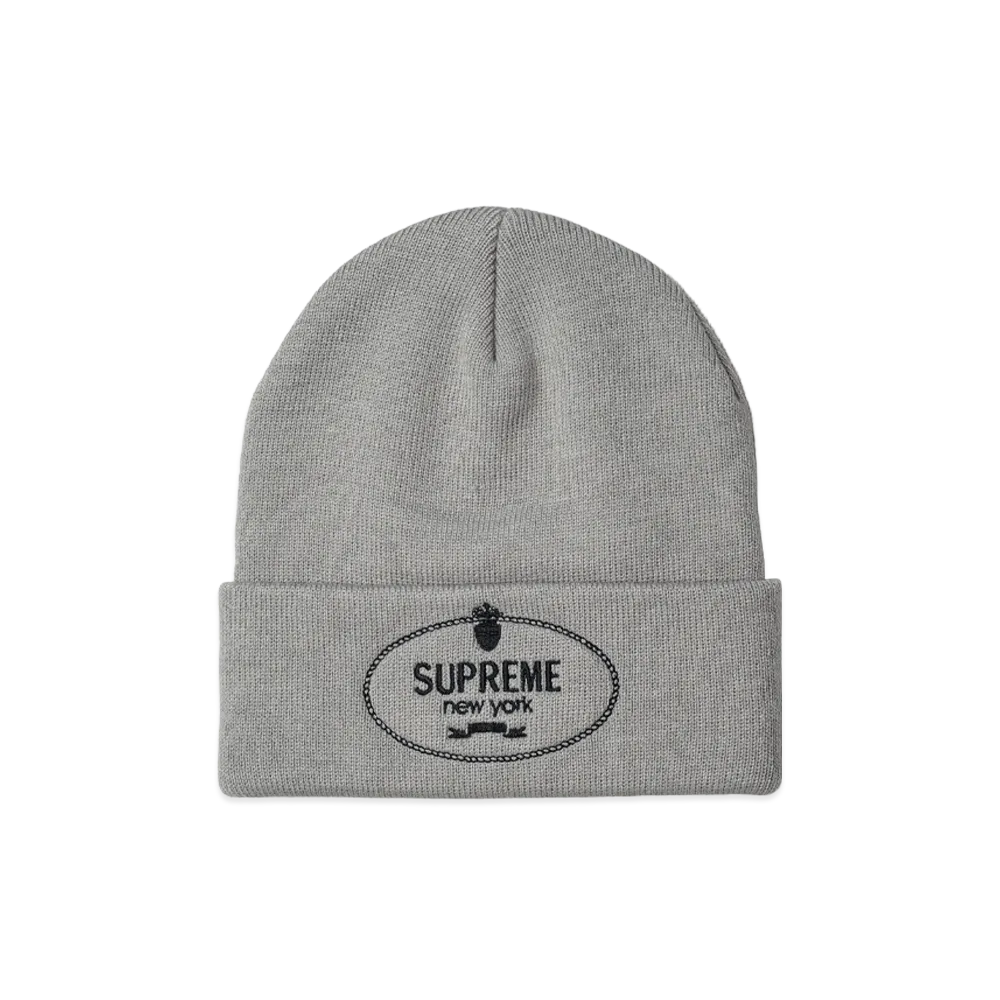 Supreme Crest Beanie "Charcoal Grey"