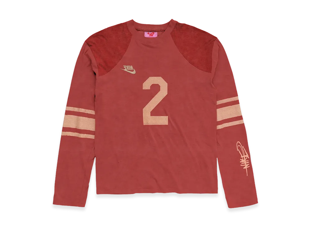Travis Scott Cactus Jack x Nike Angel Vintage Football Longsleeve "Red"