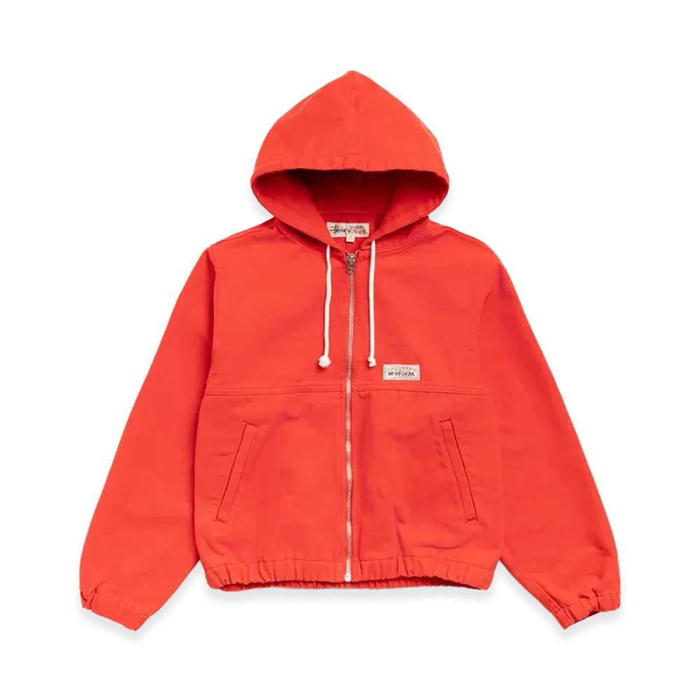 Stussy Work Jacket Unlined Canvas "Red"