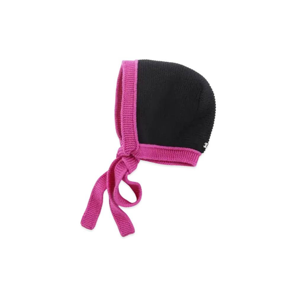CHANEL Knit Bonnet Cashmere "Black/Fuchsia"