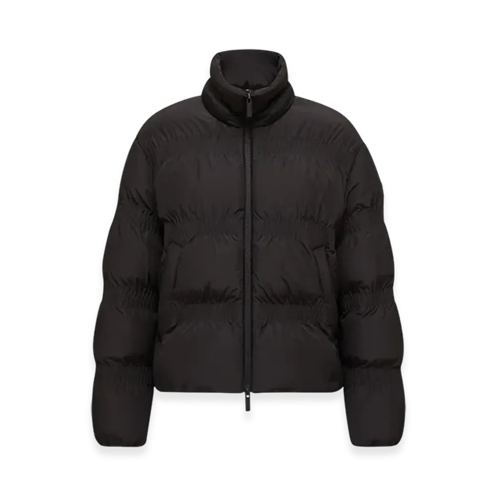 MONCLER Ravignan Gather-Quilted Short Down Jacket "Black"