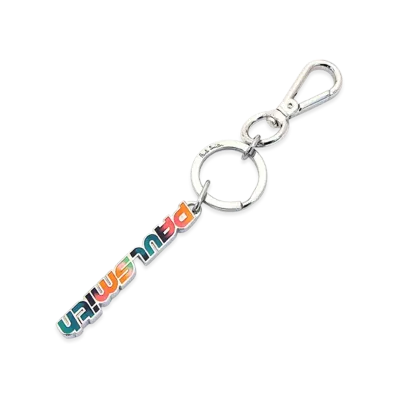 Paul Smith Logo Key Ring "Silver/Multi"