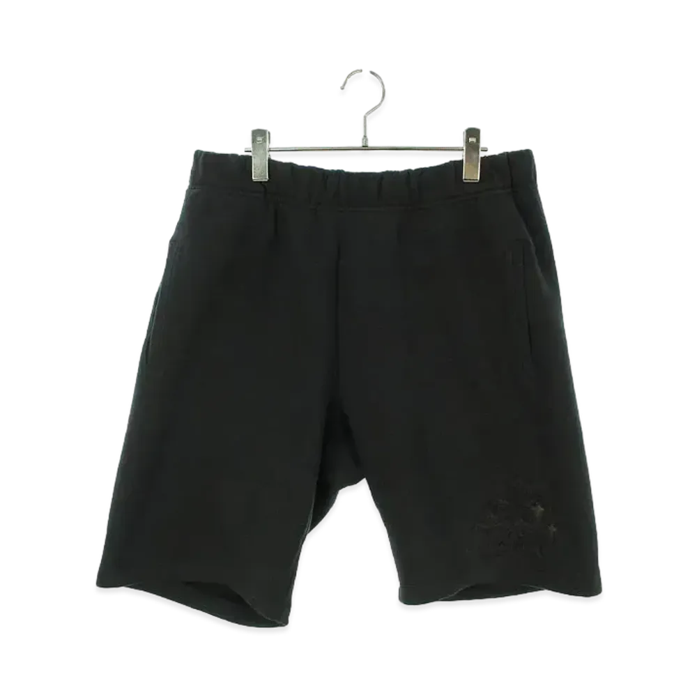Chrome Hearts Y Not Cross Patch Sweat Half Pants "Black"