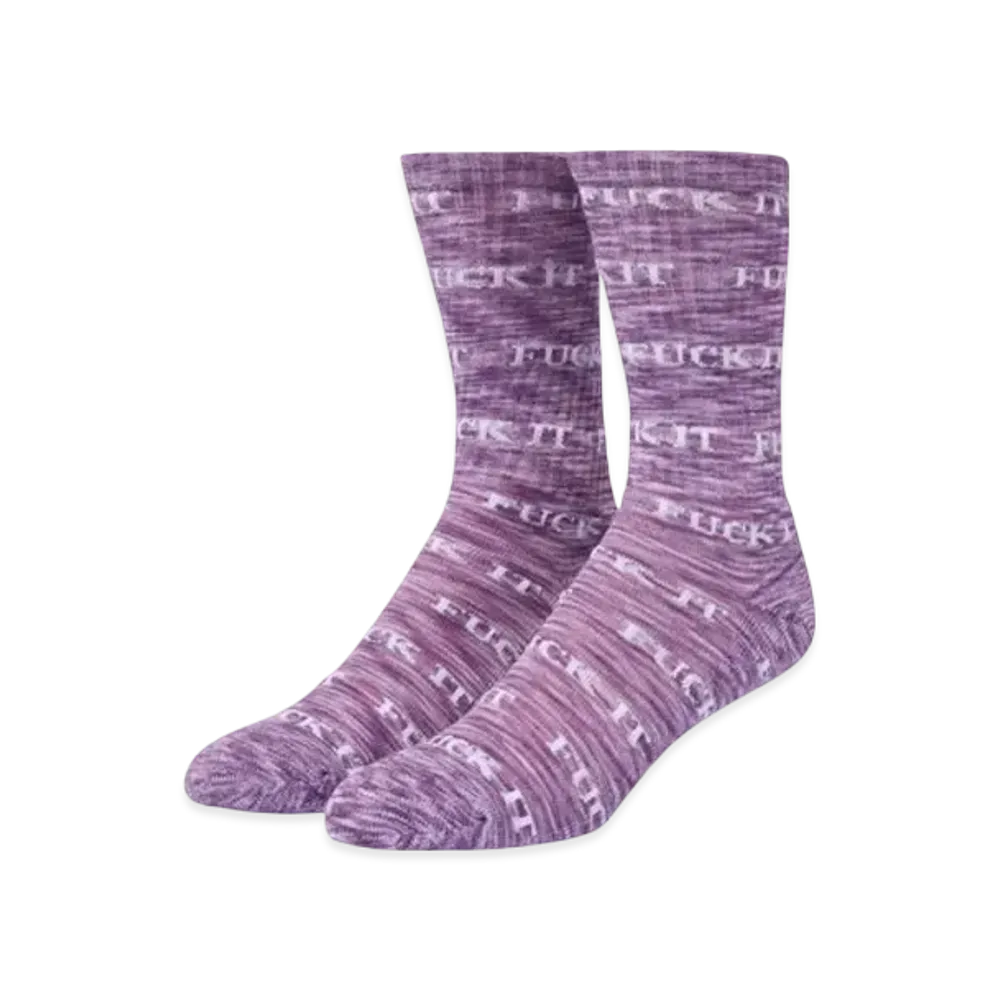 HUF Fuck It Marled Socks "Purple"