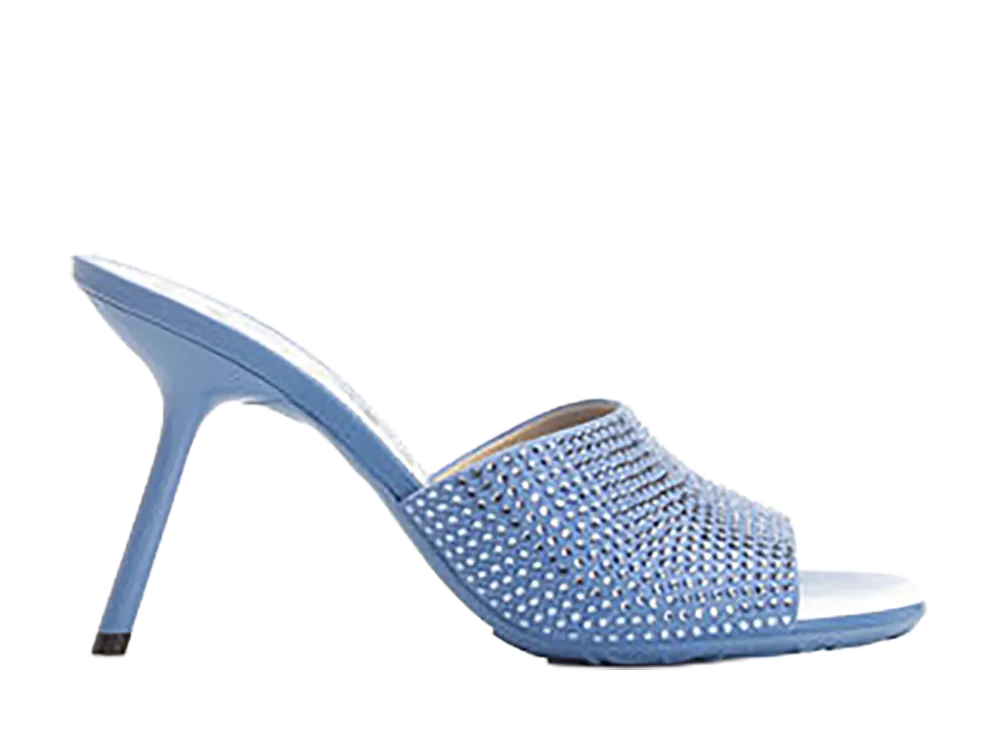 LOEWE Women's Petal Heeled Sandal "Light Blue"