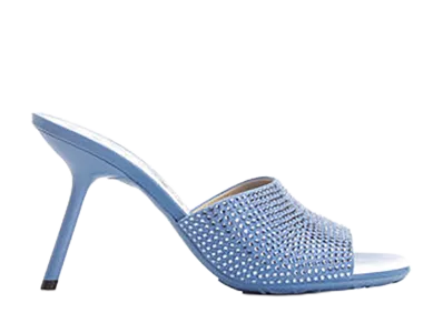 LOEWE Women's Petal Heeled Sandal "Light Blue"