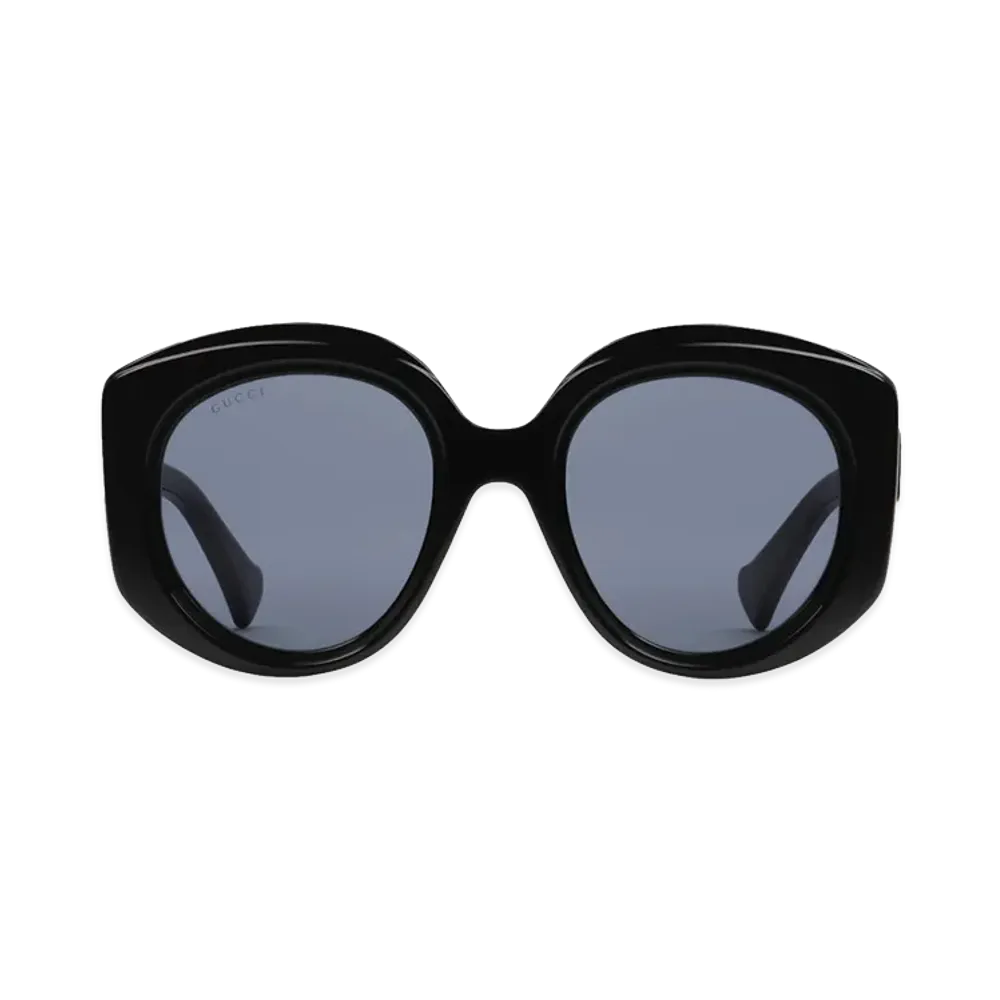 GUCCI Women's Round Sunglasses "Black"