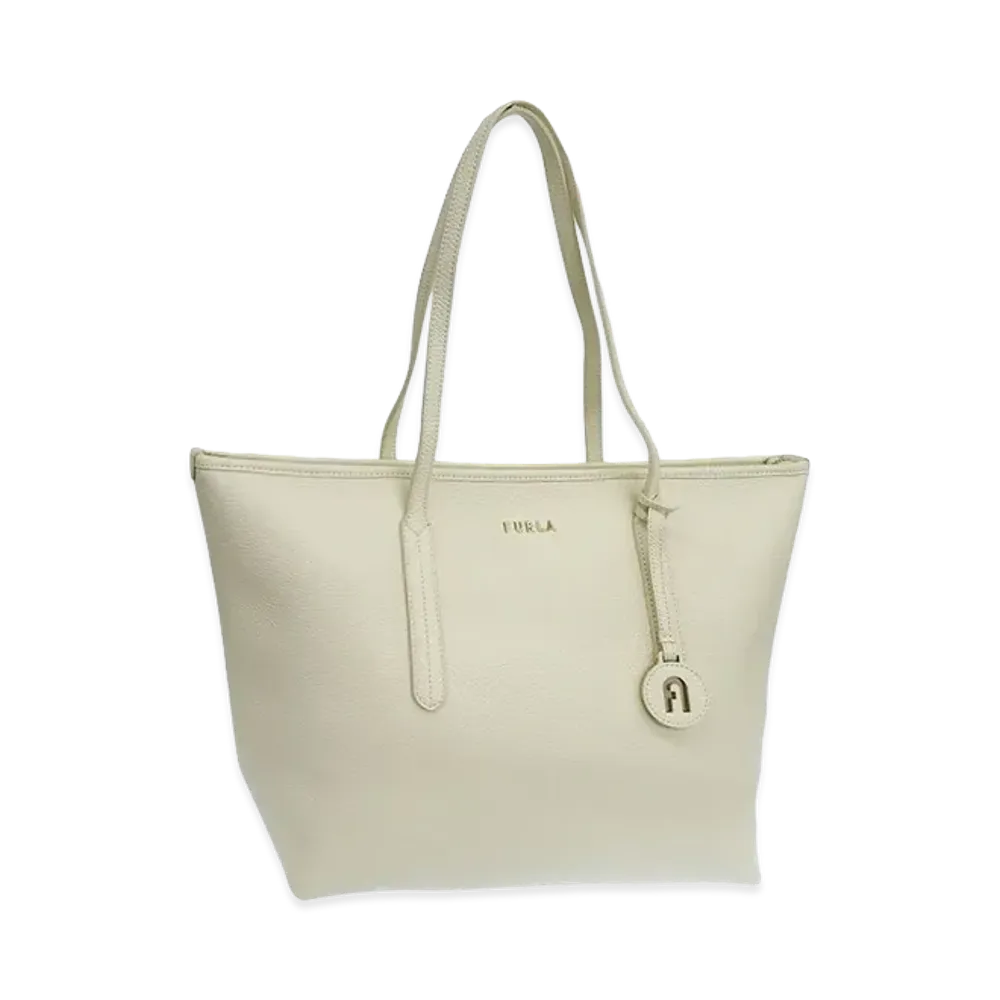 FURLA Ariana M Tote W Zip Bag "White"