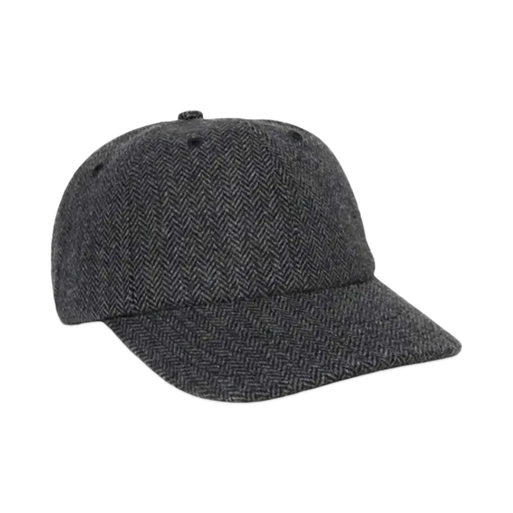 JJJJound Weekend Wool Cap "Charcoal Herringbone"
