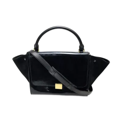 CELINE Trapeze 2Way Shoulder Bag "Black"