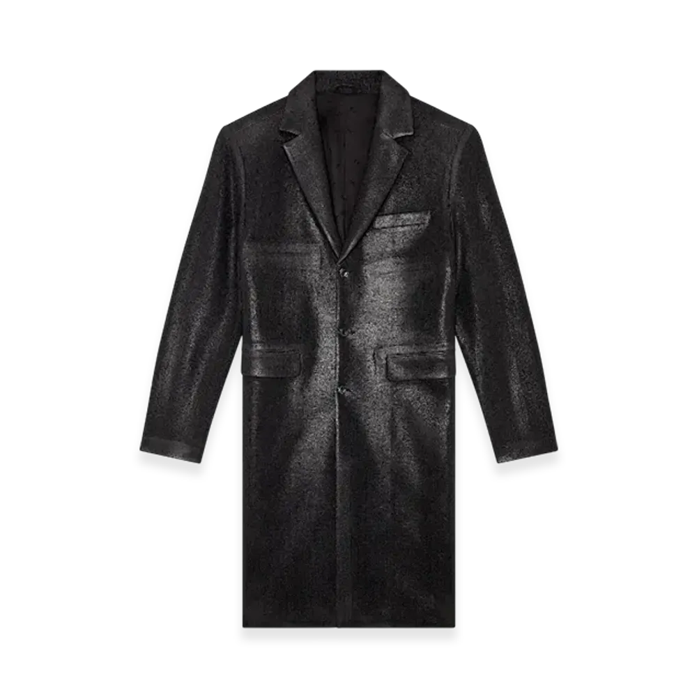 Diesel J-Denner Pinstripe Cool Wool Coat "Black"