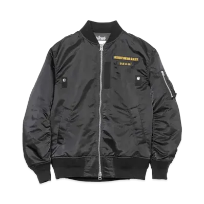sacai x Street Beat Records MA-1 Jacket "Black"