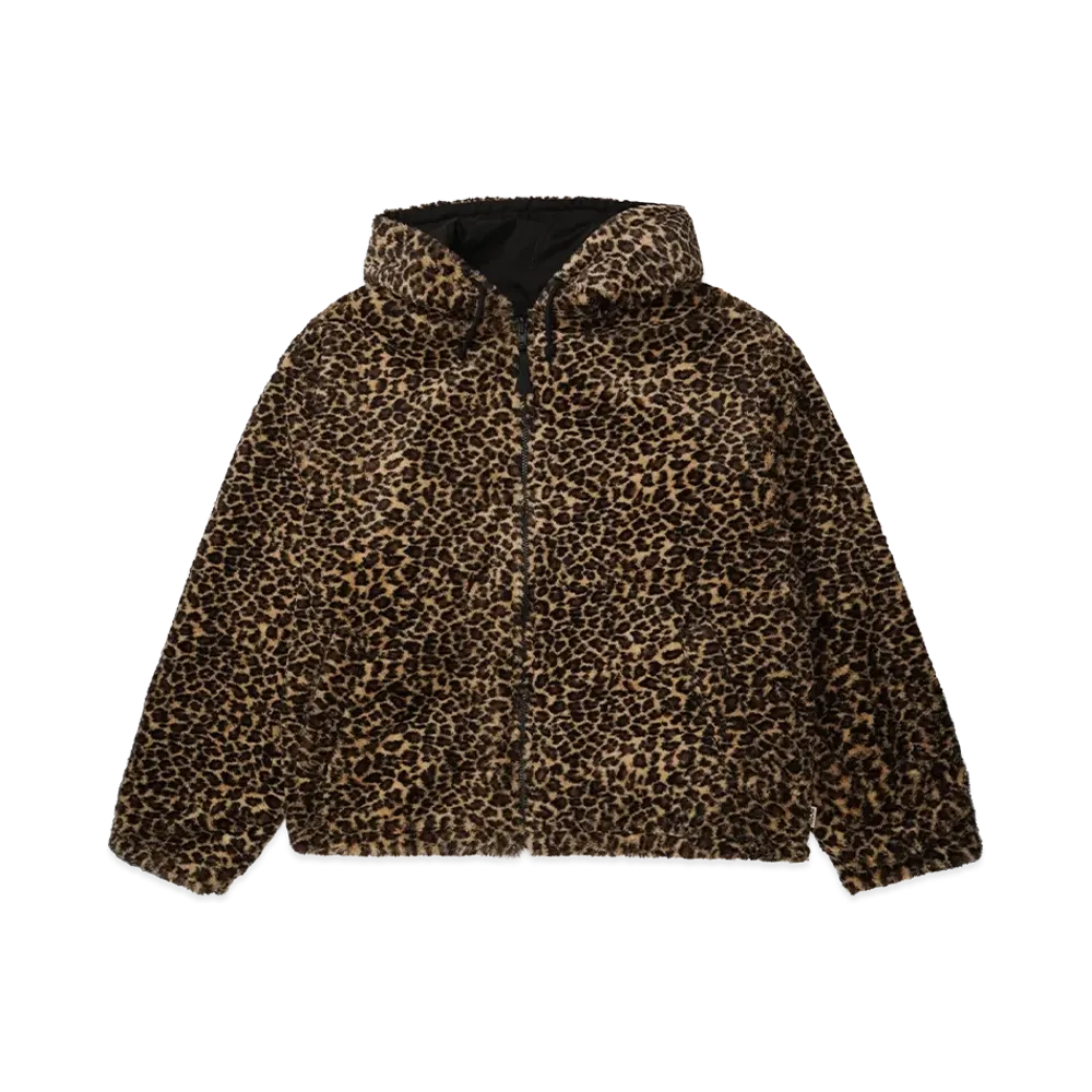 Stussy Reversible Hooded Jacket "Leopard"