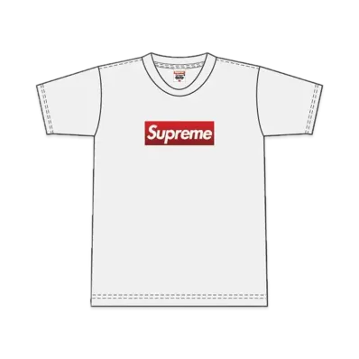 Supreme Holographic Box Logo Tee "White"