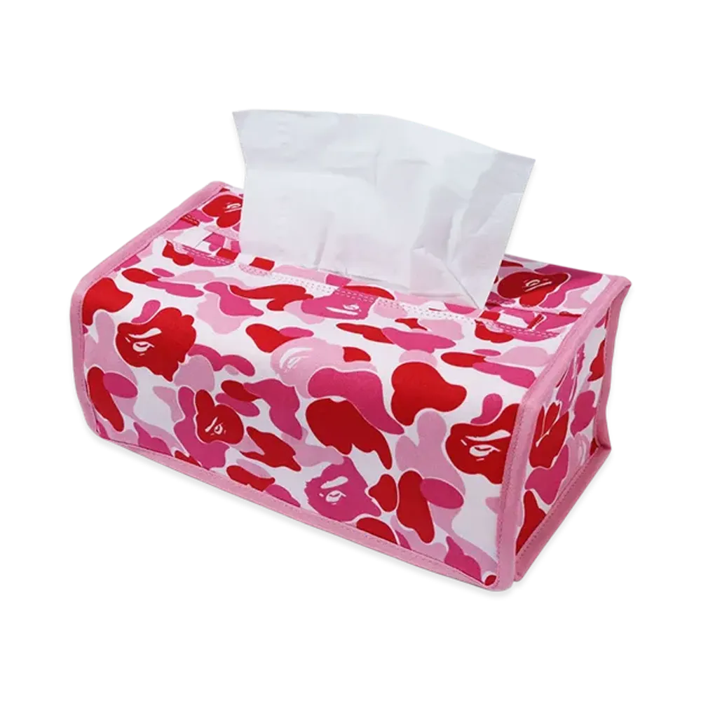 A BATHING APE ABC Camo Tissue Cover "Pink"