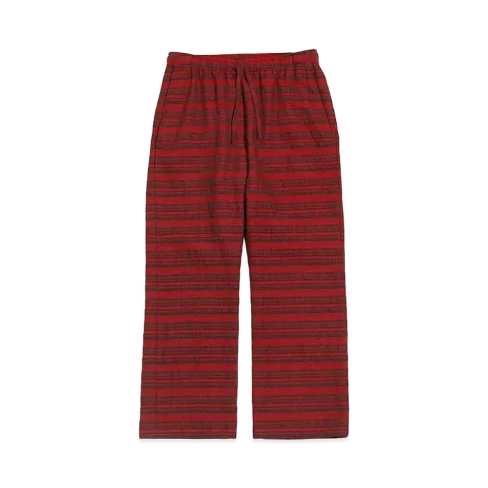 Needles STRING EASY PANT - WOOL STRIPE JQ. "Red"