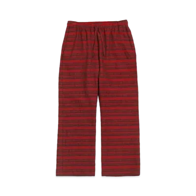 Needles STRING EASY PANT - WOOL STRIPE JQ. "Red"