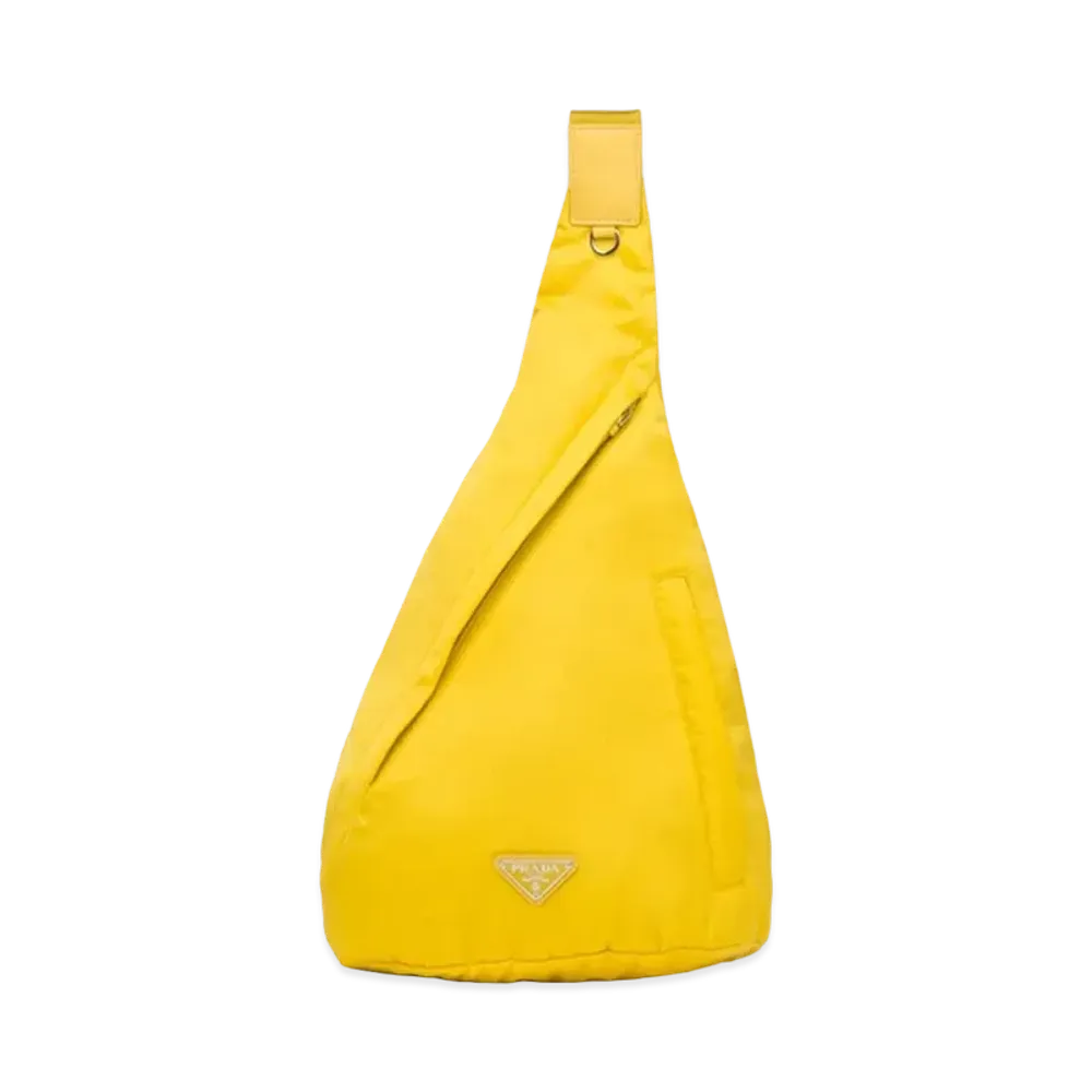 PRADA Re-Nylon & Leather Backpack "Yellow"