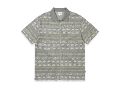 thisisneverthat Jungle Jacquard Zip Up Top "Grey"