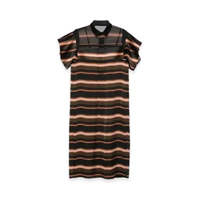 sacai Women's Horizontal Stripe Dress "Pink"
