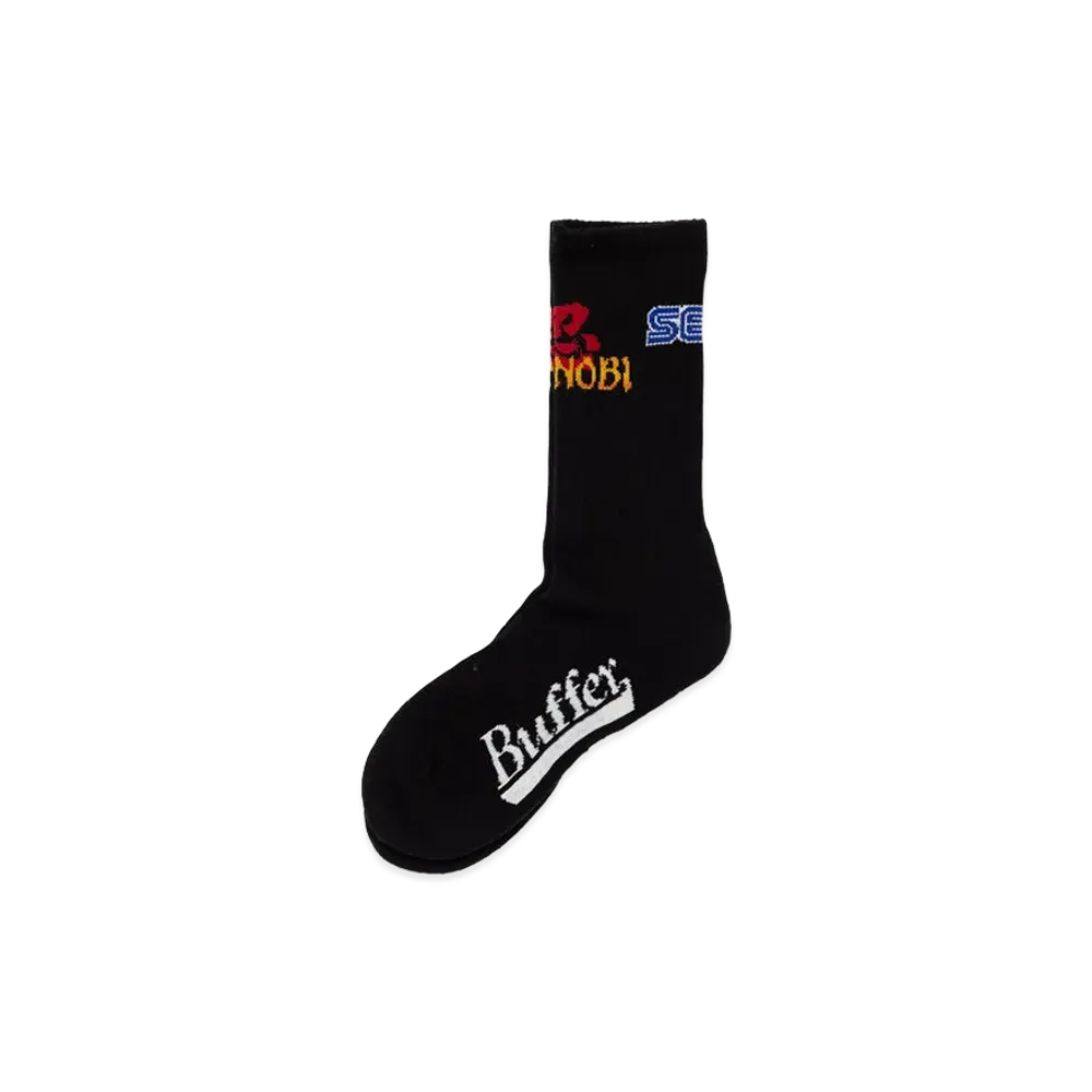 Buffer x Sega Sports Rib Socks Sega Shinobi "Black"
