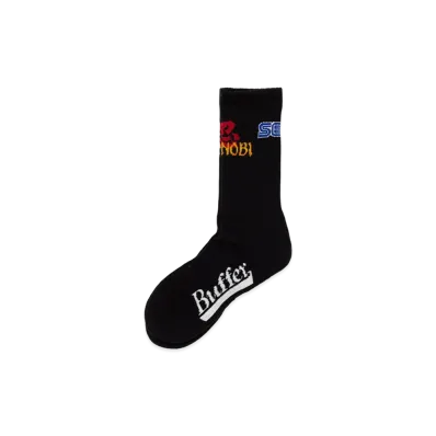 Buffer x Sega Sports Rib Socks Sega Shinobi "Black"