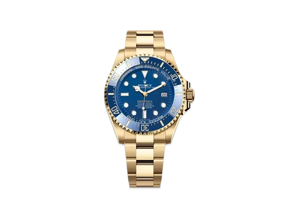 ROLEX Deep Sea 44mm Oyster Perpetual "Yellow Gold/Blue" 136668LB