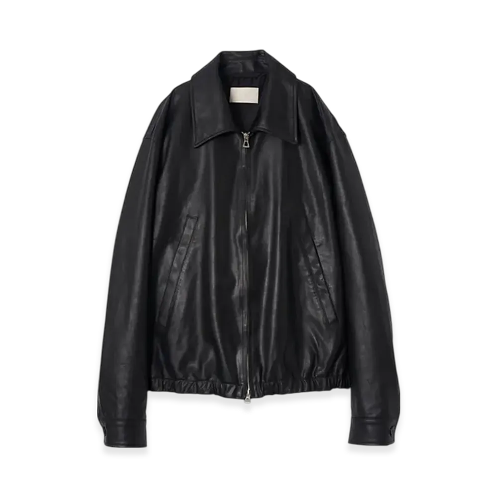 YOKE Goat Suede Nappalan Leather Zip Blouson "Black"