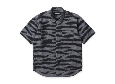 NEIGHBORHOOD Camo Pattern Chambray Shirt SS "Black"
